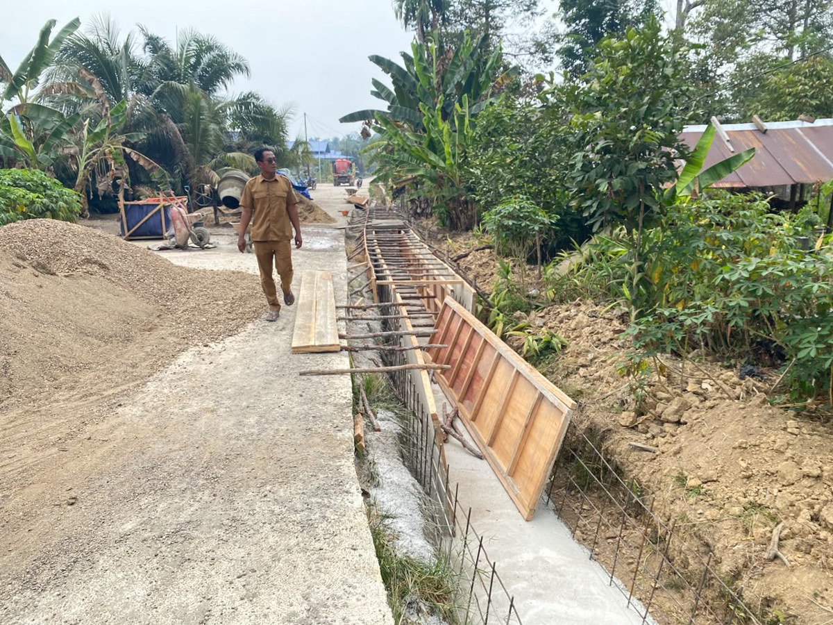 MONITORING PEMBUATAN DRAINASE DI DESA GEMAR BARU
